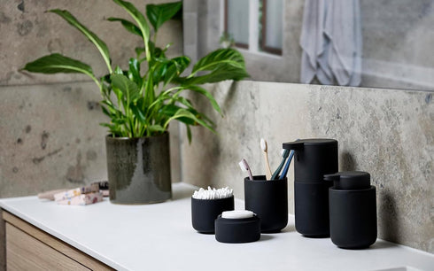 ZONE DENMARK Nova One Toothbrush Mug | Sleek and Modern Bathroom Accessory | Revitalize Your Daily Routine