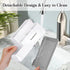 Toothbrush Holder with Anti-Slip, Bathroom Organizer Countertop Detachable for Easy Cleaning, Multifunctional Storage, Bathroom Caddy for Toothpaste, shaver,Great for Home, Vanity Organizer, Office by DoubleCare