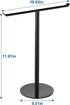 Towel Rack T-Shape Hand Holder for Bathroom, Lightweight Bathroom Racks, Kitchen Black Holder, Stainless Steel Counter