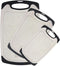 Plastic Chopping Board Set of 3 with Non-Slip Feet, Juice Grooves, Easy Grip Handle, BPA Free