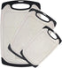Plastic Chopping Board Set of 3 with Non-Slip Feet, Juice Grooves, Easy Grip Handle, BPA Free