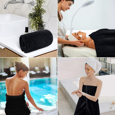 Set Pack 4, 30 60 Inches HOMEXCEL Bath Towel of x Large Microfiber Bath Towels, Soft, Absorbent, and Quick Dry Towels