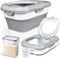Komzon Rice Storage Container, Collapsible Airtight Food Storage Containers 6-20 Lbs, Rice