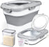 Komzon Rice Storage Container, Collapsible Airtight Food Storage Containers 6-20 Lbs, Rice