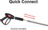 Xiny Tool Pressure Washer Extension Wand, 17 Inch Stainless Steel with 1/4" Quick Connect, 2 Pack