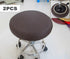 2 Pack 15.5 Inch Sigmat Waterproof PU Bar Stool Cover Anti-Slip Round Seat Cover Coffee