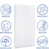 YoleShy Window Air Conditioner Side Panels, Foam Insulation Kit for AC Units, Pack of 2, 17 X 9 X 1 inch, White