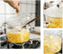 YARDWE Clear Glass Cooking Pot, Glass Saucepan for Noodles, Soup, Salad