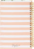 Blank Recipe Book: 120 Pages, 8 Sections, Floral and Orange Theme, Laminated Hardcover (5.5 x 8.5 In)