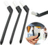 3PCS Coffee Machine Cleaning Brush, Semi-Automatic Bent Nylon Bristle Brush for Coffee Grinders, Milk Frothers
