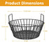 Charcoal Ash Basket for Large Big Green Egg Grill, Heavy Duty Porcelain Steel Fire Basket also Fits Kamado Joe Classic
