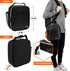 opux Premium Insulated Lunch Box, Soft Lunch Bag for Kids and Adults, Leakproof Black Cooler Tote