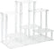 DuvinDD Acrylic Riser Display Stand, 6-Tier Display Riser for Funko POP Figures, Clear Perfume Organizer, Jewelry Risers