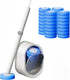 32 32pcs SOPAMI Disposable Toilet Cleaning System - Toilet Wand Kit with High-Performance Refills, Wall Mounted Toilet