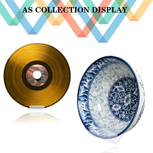 20 Sets Acrylic Plate Stands, Adjustable Display Holder Stands for Plates, Purses, Pictures, Card Art Stand with 2 Sizes