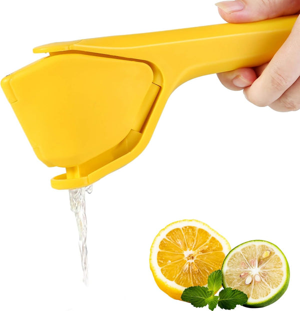 Effortless Manual Lemon Squeezer, Flat Lime Juicer, Hand Citrus Press, Space-Saving Design for Easy Juice Extraction