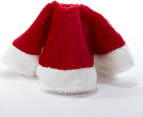 Kurt Adler C1886 15" Red and White Plush Mini Christmas Tree Skirt
