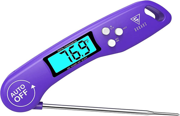 DOQAUS Digital Meat Thermometer, Instant Read Kitchen Probe with Backlit Display for Cooking, BBQ, Baking