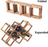 PENGKE Wine Rack Countertop, 10 Bottles Stackable Wood Wine Storage Racks, Free Standing Wine Bottle Stand Holder