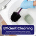 2 Pack Toilet Brush Cleaner and Holder Purple Toilet Bowl Cleaner Brush with Scrubbing Wand, Brush and Storage Caddy