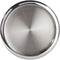 OGGI 14" Round Steel Tray - Decorative Coffee Table, Tea and Bar Serving Tray, Stainless Steel