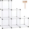 C&AHOME Cube Storage Organizer - 6-Cube Shelves Units, DIY Plastic Modular Book Shelf, 36.6" L x 12.4" W x 36.6" H,