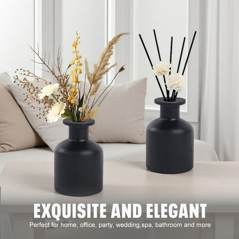 Happyupcity 1Pcs 150ml/5OZ Fragrance Diffuser Bottles Empty Glass Gradient Color Diffusers Vase Fragrances Scent