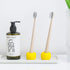 Airmoon Mini Ceramics Handmade Couple Toothbrush Holder - Pack of 2 for Bathroom Vanity Countertops