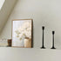 KBKBART Framed Wall Art Vintage Floral Bathroom Canvas Painting White Hydrangeas Flower Prints for Bedroom Living Room