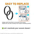 Replacement Belts for Bissell 2910, 2987, 2806 - PowerForce PowerBrush & TurboClean PowerBrush - Pack of 2