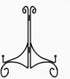 Iron Plate Stand for Display with Folding Design, 12 Inch Large Easels for Books, Art Pieces, Photos, and Platters,
