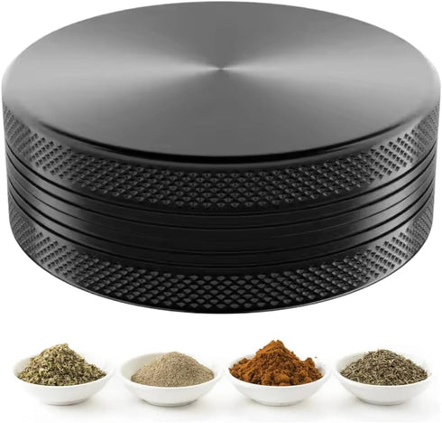 2 4 inch (2, 4 inches) Herb Grinders. Layer Grinder. aluminum alloy metal. Top and Bottom Only. NO Screen Catcher.