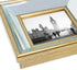 Isaac Jacobs 4x6 Gold Beveled Mirror Picture Frame - Classic Mirrored Frame for Wall Décor and Photo Gallery
