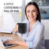 Build-on Brick Coffee Mug, Funny DIY Novelty Cup with Building Blocks for Kids, Men, Women, Xmas Birthday (Cool Black)