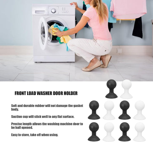 Washer Door Prop, Rubber Poster Stand, Draft Stoppers, Washing Machine Lid Lock Holder, Prevents Odors, 10PCS