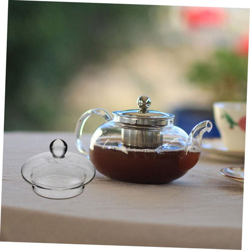Small Glass Teapot Lid, Clear Replacement Caps for Tea Steeper, Kettle Lid, and Tea Set Cover