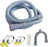10ft Washing Machine Drain Hose, Universal Extension Kit for Washer, Flexible Discharge Hose for LG/GE/Samsung
