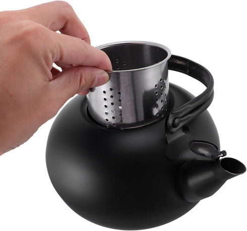 MAGICLULU Pot Metal Tea Kettle: Stovetop Kettle for Gas Stove, Coffee Mug with Lid, Japan Stainless Steel