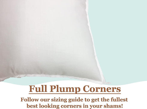 Pillowflex Premium Polyester Throw Pillow Insert - 15x15 - Ultra Soft Small Square Couch Sham, Lumbar, Sofa - 1 Soft