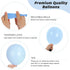 135pcs 18 12 10 5 Inch RUBFAC Light Baby Blue Balloons Different Sizes for Garland Arch, Latex Pastel Blue Balloon