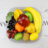 ginojex 21 Set Pcs Simulation Fruits Mixed Lifelike Artificial Grape Fake Apple Lemon Banana for Home Decor Photography