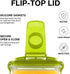 LocknLock Aqua Fridge Door Water Jug with Handle, BPA Free Plastic Pitcher, 3 Quarts, Green