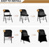 6 Spandex Folding Chair Covers, Black Folding Chair Slipcovers PCS, Universal Fitted Chair Slipcovers for Wedding
