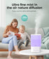 3.5L Pharata Humidifiers for Bedroom Home, Top Fill Air Cool Mist Humidifiers for Baby Large Room Indoor Plants