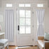 NICETOWN Greyish White Sidelight Door Panel | Room Darkening French Door Thermal Drapery, 25" x 72"