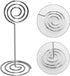Table Number Card Holders, 25 Pack Picture Holders for Tables, Wire Shape Clips for Wedding Party, Silver