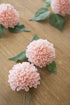 Ling's Moment Blush Dahlia Foam Artificial Flowers - Real Touch Faux Flower for Home Decor, 25pcs
