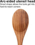 14 Inch Large Wooden Spoon for Cooking, Mixing, Serving, Big Non Stick Wood Spoon Spatula, Long Handle Stirring