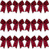WILLBOND 12 Pieces Buffalo Plaid Bows, Decorative Velvet Bows for Wreaths and Valentine Day Gift Wrap