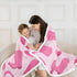 90"X90" Erosebridal Cowgirl Throw Blanket Cute Kawaii Pink Cowgirl Queen Fleece Blanket Gifts For Girls Women Cowboy